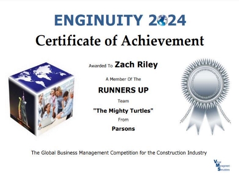 Enginuity 2024 Runners up awards